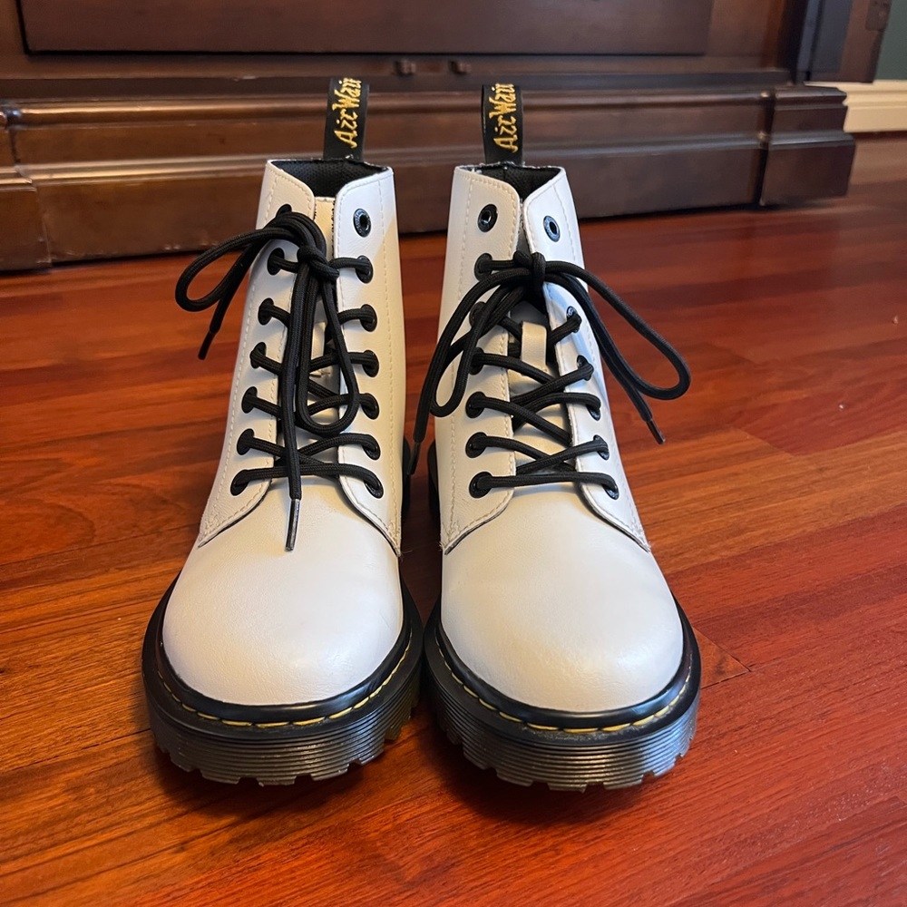 Dr. Martens White Luana Boots